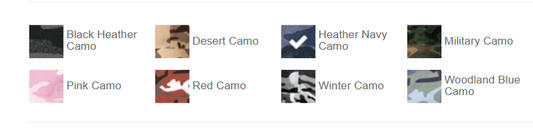 Camo Sweatshirt- Screen Printed