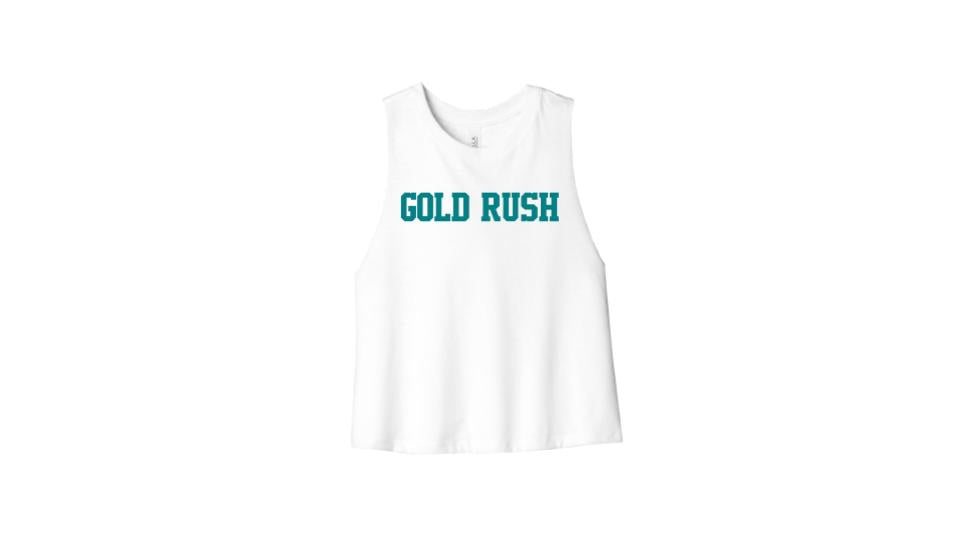 Gold Rush Ladies Cropped Tank