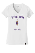 Ladies V-Neck Tee With 2025 Logo & Name