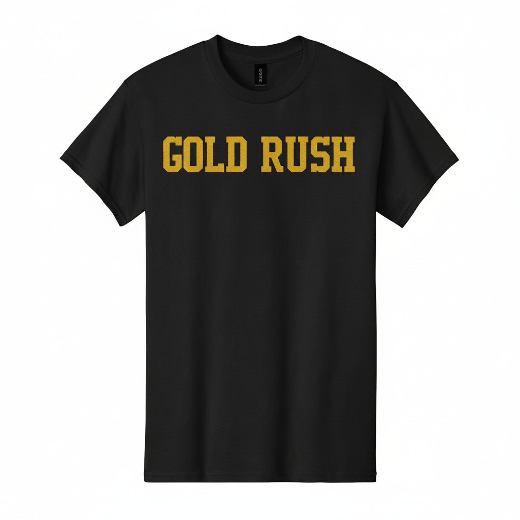 Gold Rush Varsity Tee (Gold Print)