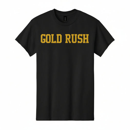 Gold Rush Varsity Tee (Gold Print)